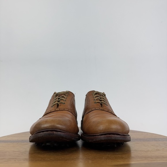 Mens Allen Edmonds First Cut Brown Leather Athletic Golf Shoes Size 11 D GUC main image 6